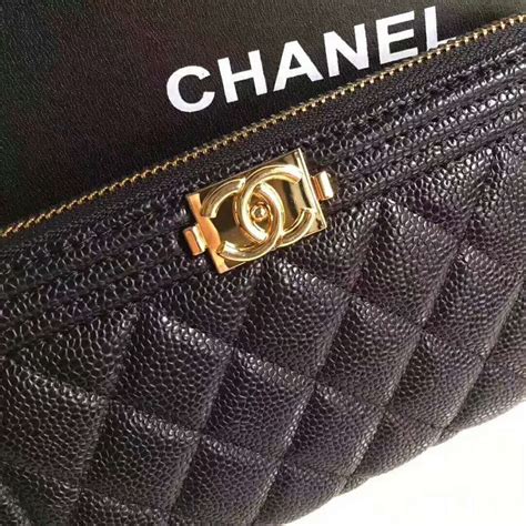 chanel boy zip wallet medium|chanel long zipped wallet.